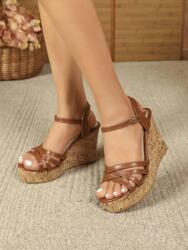 Shein J73115 Shein Barna Magasszárú Szandál (28) 41 (sx2311230495920248)