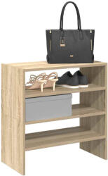 vidaXL 2 db sonoma tölgy cipőtartó állvány halmozható 60 x 30 x 30, 5cm (858862)