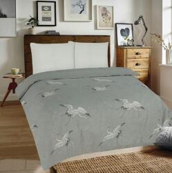 Matex Flanel ágyneműhuzat 140x200 daru fehér-szürke (Pościel 100% bawełna Flanelowa)