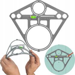 P4U Sablon Stencil Lyukak Csempe Geberit Wc Erős Rugalmas (WYZNACZANIE OTWORÓW STELAŻ ZABUDOWANY WC)