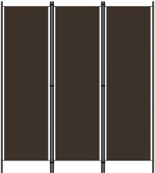 vidaXL barna 3 paneles paraván 150 x 180 cm (320716)