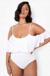 Boohoo LC81107 Boohoo Fürdőruha Fehér Fodros (32) 46