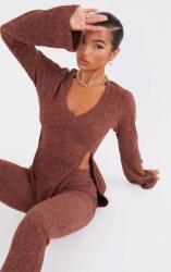 Prettylittlething IC32210 Plt Kötött Aszimmetrikus Hosszú Ujjú Felső (40) M