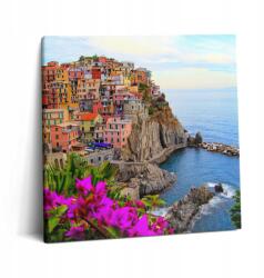 Wallfluent Fotó Szoba Kép Inspiráló Virágok és Tengerpart Cinque Terre Olaszország (010030010270000037565)