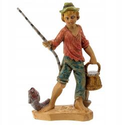 Włoska Karácsonyi betlehem figura. - Horgász horgászathoz- 12cm magas figurákhoz (11150-22)