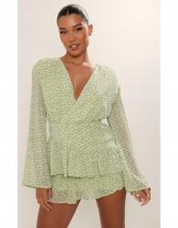 Prettylittlething Zöld Ruha Mintás (34) (564603)