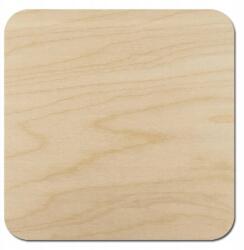 Loveart Fa poháralátét rétegelt lemezből Loveart 10x10cm Decoupage dekoráció (LOV-Sklejka)