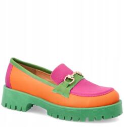 TYMOTEO Színes bőr papucs Tymoteo A1003 Színes 38 (TYMOTEO A1003 FPZ)