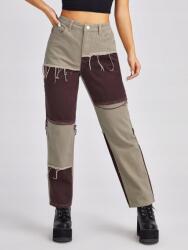 Shein LC63202 Shein Színes Farmer Magas Kopásállóság Xs