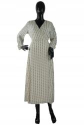 ICHI Krémszínű Boríték Szabású Ruha Mintás (36) (379784)