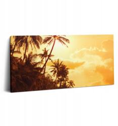 Wallfluent Vászonkép Canvas Nappali Fali Dekoráció Napsütötte Pálmafák A Tengerparton (010030010010000075306)