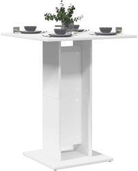 vidaXL fehér szerelt fa bisztróasztal 60 x 60 x 75 cm (802102) - valora