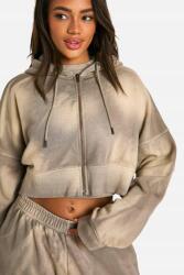 Boohoo FC56205 Boohoo Rövid Cipzáras Kapucnis Melegítő Felső (35) L