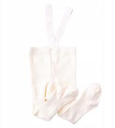 MilaBaby Bordázott vállpántos harisnyanadrág Krémszínű M 6-12mcy (#C620)