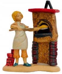 Włoska Betlehem figura 'Pék a kályhánál' 10cm magas figurákhoz (11145-58)