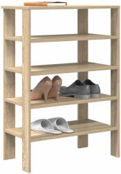 vidaXL sonoma tölgy színű szerelt fa cipőtartó 61x32x87, 5 cm (859853)