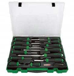 TOPTUL Csavarhúzó készlet, 20 db-os, profil: Philips Ph, lapos, műanyag (GZC2005)