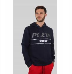 Plein Sport Sötétkék Kapucnis Pulóver Nyomott Mintával (XL) (593907)