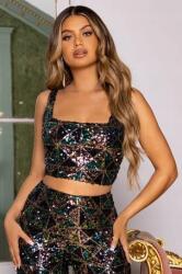  Club L Színes Flitteres Felső (32) (466964)