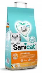 Sanicat Clumping, macskaalom, bentonit, vanília és mandarin, 8l, csomósodó (8411514805845)