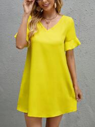 Shein LC24308 Shein Ruha Mini Fodros V-nyakkivágással (26) Xs