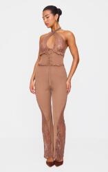 Prettylittlething Bézs Csipkés Overál, Size Xs, 95% poliészter, 5% elasztán