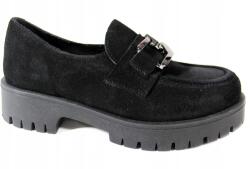 Lemar Félcipő Lemar 20089 MÉRET39 Bőr Fekete Velúr (20089)