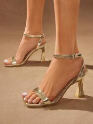 Shein HC13105 Shein Arany Magassarkú Szandál Csattal (40) 42 (sx25021450811753416)