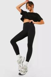 Boohoo Elasztikus Leggings Fekete Basic 40 L 1BDE
