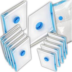 12db-os vákuumzsák szett szekrény huzat vákuumzsák vízálló (Zestaw 12szt worki próżniowe na ubrania szafy)