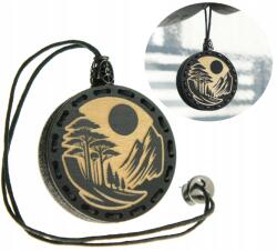  Autóillatosító fa medál Deconet Black Premium Hegyek