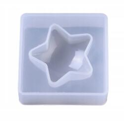 e-kreatywni Szilikon öntőforma, csillag műgyanta öntéshez 45mm