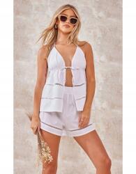 Prettylittlething Fehér Strand Rövidnadrág (32) (565542)