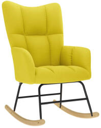 vidaXL hintaszék világossárga szövet (4016798) - valora