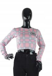 Hype Rácsos Mintás Hosszú Ujjú Felső, Szín többszínű, Size S (377995)