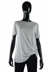 Pepe Jeans ráncolt póló, Size S, világosszürke, lyocell (398685)