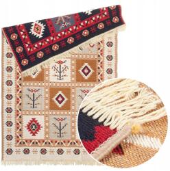  Kilim Szőtt Prémium mintás szőnyeg 120x160 cm Boho (504817 chodnik z frędzlami)
