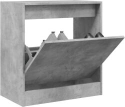 vidaXL betonszürke szerelt fa cipőszekrény 60 x 34 x 63, 5 cm (839941)