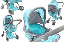 Adar Nagy Mély Babakocsi Babáknak Torziós Kerekek Gondola Menta 4056 (1/163096-534056)