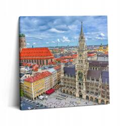 Wallfluent Vászonkép Canvas A dolgozószobába Látványos Marienplatz Városháza Münchenben (010030010270000075914)