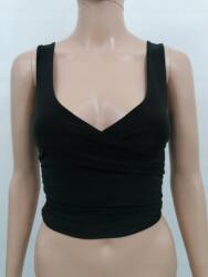 Nasty Gal Fekete Klasszikus Fodros Felső 38 M Acn