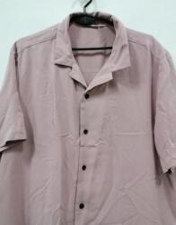  Rózsaszín Férfi Ing Casual Viszkóz