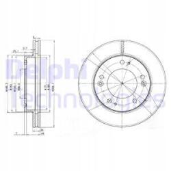 Delphi féktárcsa BG3226