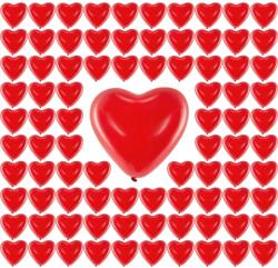 Party Deco Lufi 40cm piros szívek Valentin napra 100 db