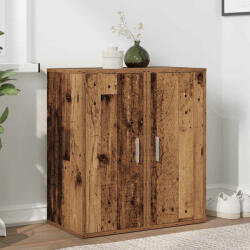 vidaXL 2 db antik fa színű szerelt fa cipősszekrény 32 x 35 x 70 cm (856705)