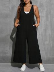 Shein IC54113 Shein Vállpántos Overál Fekete Zsebekkel (41) 50