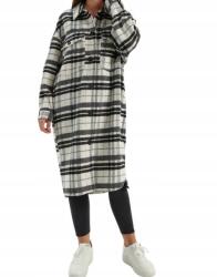 House HC55312 Női Kockás Térdig Érő Kabát Vékony Xs/s