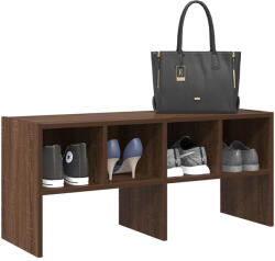 vidaXL cipőtartó állvány rakásolható barna tölgyfa 89, 5x30x40 cm (858851)