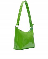House TR24109 Lakkozott Válltáska, kicsi, zöld, 100% poliuretán