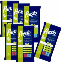Presto 6x Presto Nedves törlőkendő Wc tisztításhoz Fertőtlenítés 48 db (5903818552769)